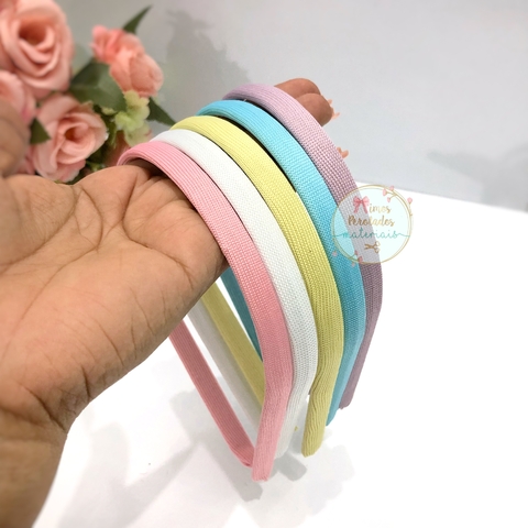 Arco encapado malha cores Candy - kit com 5 unidades