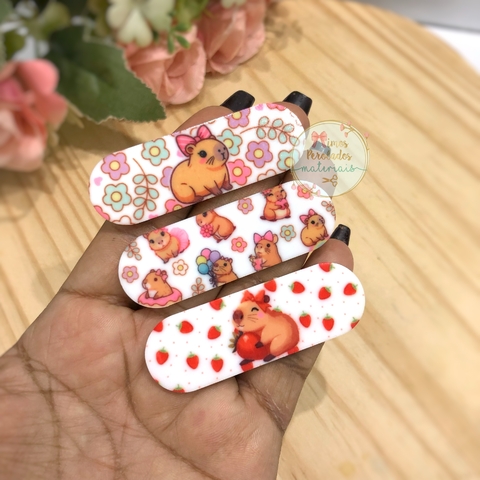Aplique Hair Clips de acrílico Capivara - unidade - comprar online