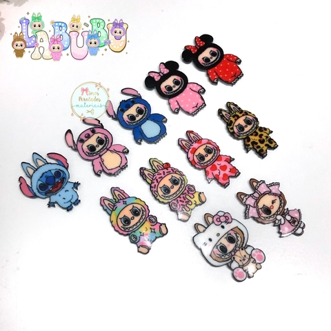 Kit com 11 Apliques de acrílico Labubu M - comprar online