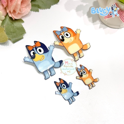 Aplique de acrílico Bluey e Bingo corpo - unidade - comprar online