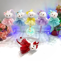 Kit Laceira de Sucesso | Ursinha de Pelúcia com renda - monta 6 peças
