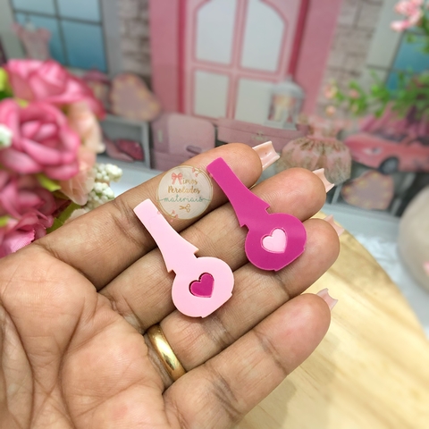 Aplique de acrílico Esmalte da Barbie 3,5cm - unidade
