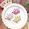 Aplique de acrílico Coroa Barbie Espelhada 3,5cm - unidade
