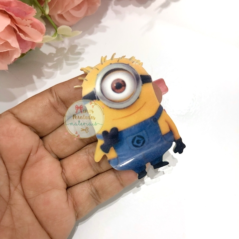 Aplique de acrílico corpo Minion curvado G - unidade