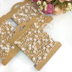 Fio de pérolas para headband/aramado - 1 metro - comprar online