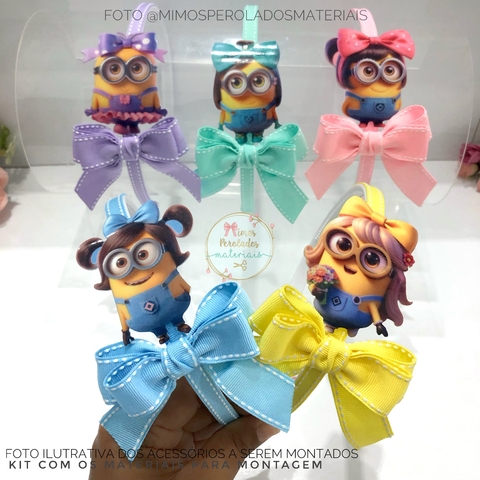 Kit Laceira de Sucesso | Tiara Minions de laço Candy