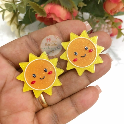 Aplique sol de resina com brilho - unidade