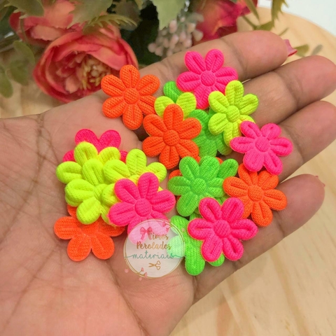 Flor prensada misto cores Neon - 20 unidades - comprar online