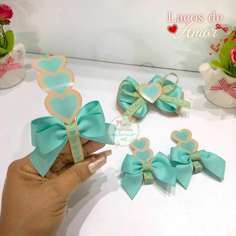 Kit Laceira de Sucesso | Laços de Amor (Verde água) | monta 4 peças - comprar online