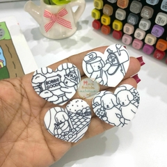 Coração de acrílico Bobbie Goods P (em branco para colorir) - unidade - comprar online