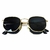 Óculos Hexagonal Preto com Dourado - comprar online