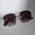 Óculos Hexagonal Marrom Escuro - Oculos de luxo