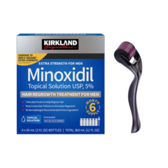 KIT 6 KIRKLAND 5% + 1 DERMAROLLER 0,5mm