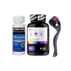 KIT 1 KIRKLAND 5% + 1 MULTIVITAMÍNICO GROWTH + 1 DERMAROLLER 0,5mm