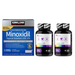 KIT 6 KIRKLAND 5% + 2 MULTIVIMÍNICO GROWTH