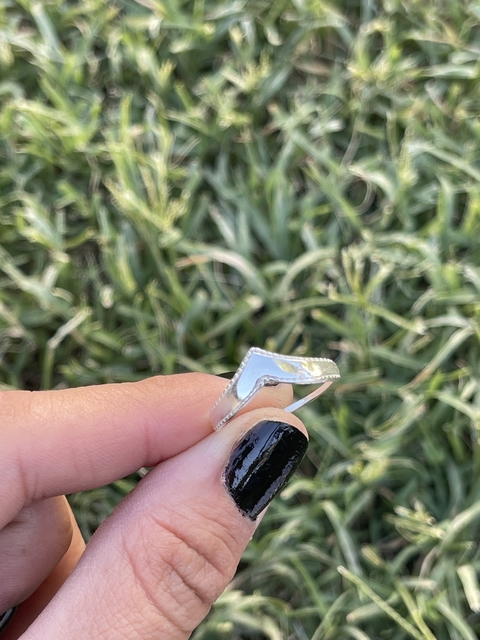 Anillo en v doble punto