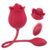 Vibrador Rosa com Língua Texturizada e Bullet Estimulador