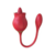 Vibrador Rosa com Língua Texturizada e Bullet Estimulador na internet
