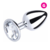 Plug Anal Joia Grande Metal Cromado 9x4cm - loja online