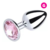 Plug Anal Joia Grande Metal Cromado 9x4cm - D'Mulher 