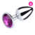 Plug Anal Joia Grande Metal Cromado 9x4cm na internet