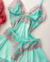 Camisola Verde e Rose Com Renda - Ref.1530 - comprar online