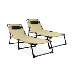 Reposera Camastro Plegable Reforzado X2 Branx - comprar online