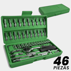 Set Juego Herramientas Tubo Branx 46pzas Cromo Vanadio