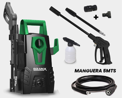 Hidrolavadora Branx 1400w 105bar 5mts Manguera Bob Cobre Con esponja - comprar online