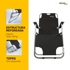 Reposera Plegable Playa Jardín Camping Acero X2 Branx - comprar online