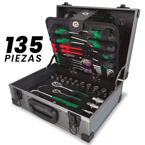 Set Herramientas Maletin Branx 135 Pza Cromo Vanadio Bxmax - comprar online