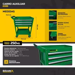 Mesa Carro Porta Herramientas Ruedas Taller Branx Brx3.2 en internet