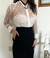 Camisa com renda romântica - G