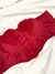 corpete com renda vermelho - P - comprar online