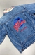 jaqueta jeans vintage Planet Hollywood anos 90 - P