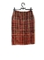 saia xadrez vintage vermelha - G