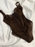 Body vintage anos 90 marrom - M