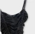 Blusa preta drapeada - P - comprar online