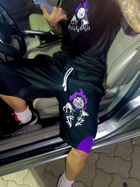 BERMUDA JOGGER BLACK PURPLE PODER DA MANIPULAÇÃO - LIMITADO EM 30 UNIDADES - comprar online