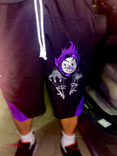 BERMUDA JOGGER BLACK PURPLE PODER DA MANIPULAÇÃO - LIMITADO EM 30 UNIDADES na internet