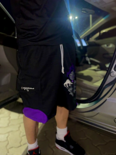 BERMUDA JOGGER BLACK PURPLE PODER DA MANIPULAÇÃO - LIMITADO EM 30 UNIDADES na internet