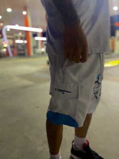 BERMUDA JOGGER WHITE BABY BLUE PODER DA MANIPULAÇÃO - LIMITADO EM 30 UNIDADES na internet