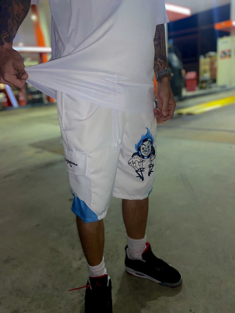 BERMUDA JOGGER WHITE BABY BLUE PODER DA MANIPULAÇÃO - LIMITADO EM 30 UNIDADES - comprar online