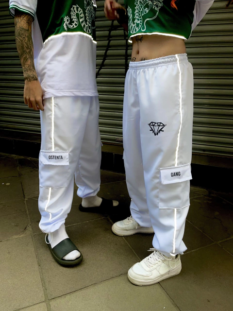 CALÇA CARGO WHITE BASIC FIRE DRAGON - LIMITADO EM 30 UNIDADES