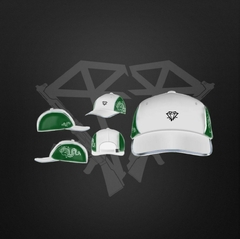 BONÉ FIVE PANEL REFLETIVO WHITE GREEN - LIMITADO EM 30 UNIDADES na internet