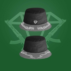 BUCKET FISHERMAN BLACK GREY FIRE DRAGON - LIMITADO EM 30 UNIDADES na internet