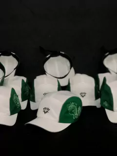 BONÉ FIVE PANEL REFLETIVO WHITE GREEN - LIMITADO EM 30 UNIDADES
