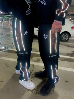 CALÇA CARGO GARBADINE LUFFY GEAR 5 REFLETIVO - DROP HAKI DO REI - EDIÇÃO LIMITADA EM 30 UNIDADES