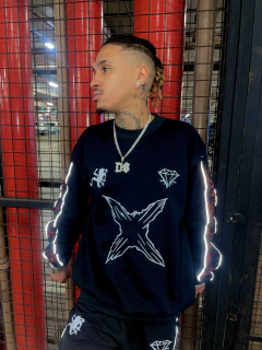 SUÉTER BLACK LUFFY GEAR 5 REFLETIVO - DROP HAKI DO REI - EDIÇÃO LIMITADA EM 30 UNIDADES -