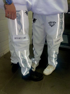 CALÇA CARGO GARBADINE LUFFY GEAR 5 REFLETIVO - DROP HAKI DO REI - ULTIMA PEÇA